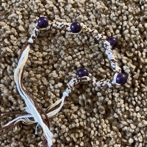 Bracelet: Purple Galaxy Beads